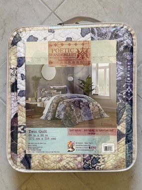 Tracy Porter Lillian Twin Size Quilt Lavender Multi